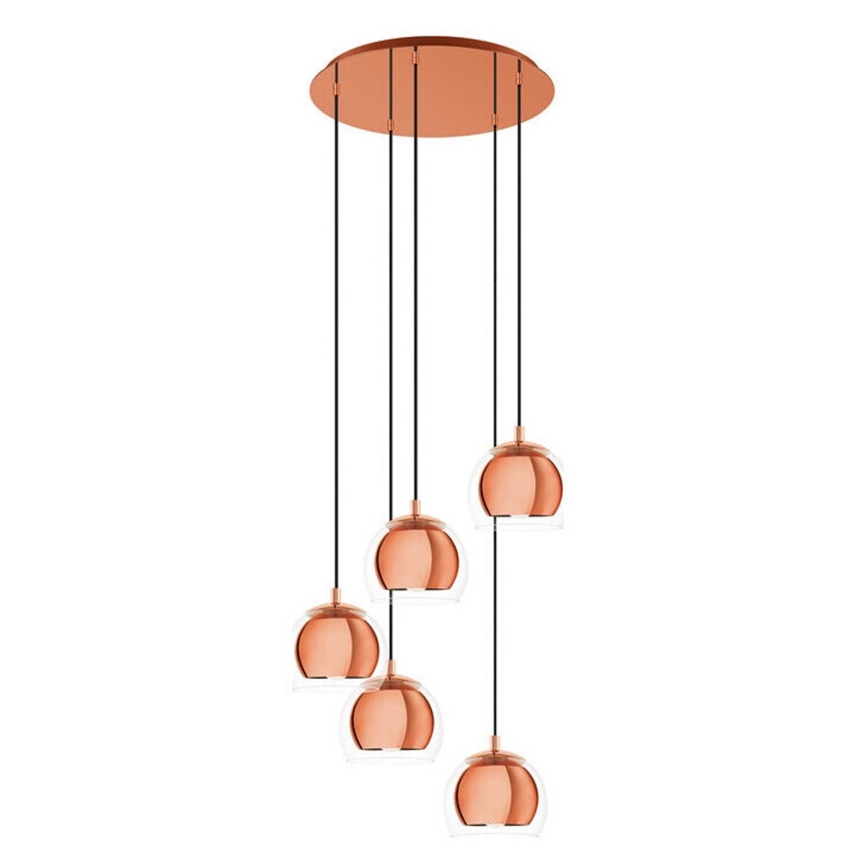 EGLO - Lampara Colgante Rocamar 1 E27 5X28W