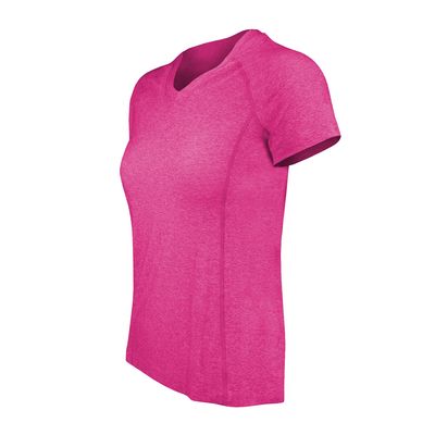 Imagen 2 del producto Polera Dry Fit Manga Corta Cuello V Cape Rosado Mujer