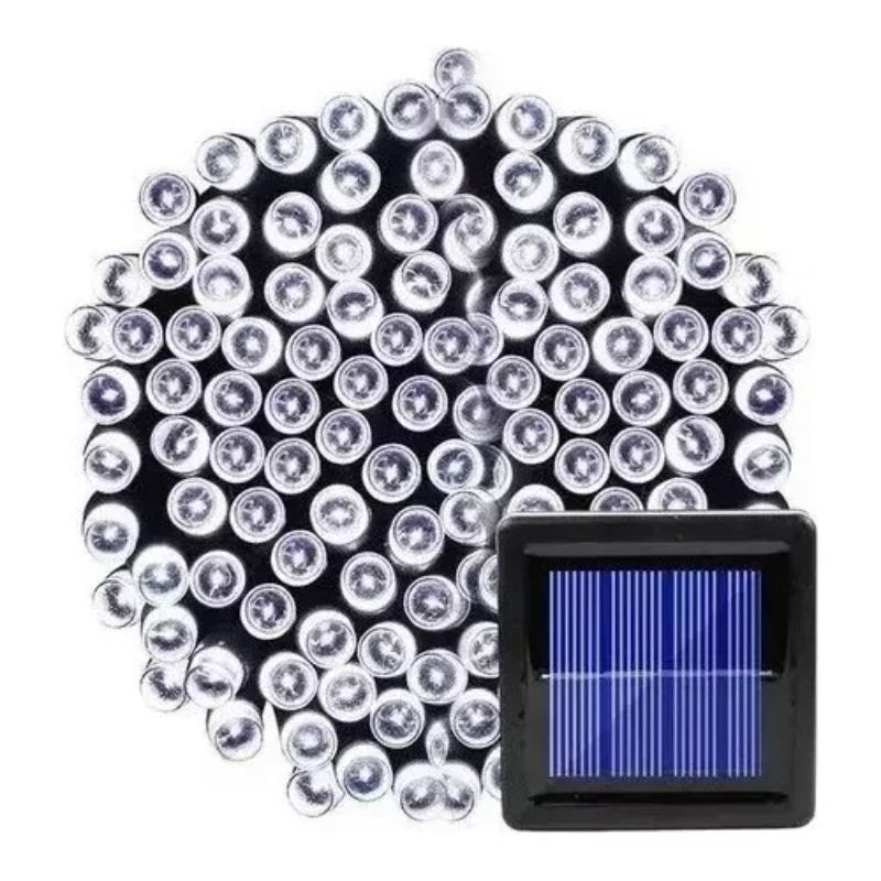 GENERICO - Luces Solares De Navidad X3 Guirnalda 10mts 100 Colores Led