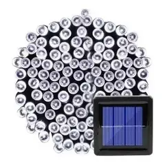 GENERICO - Luces Solares De Navidad X3 Guirnalda 10mts 100 Colores Led