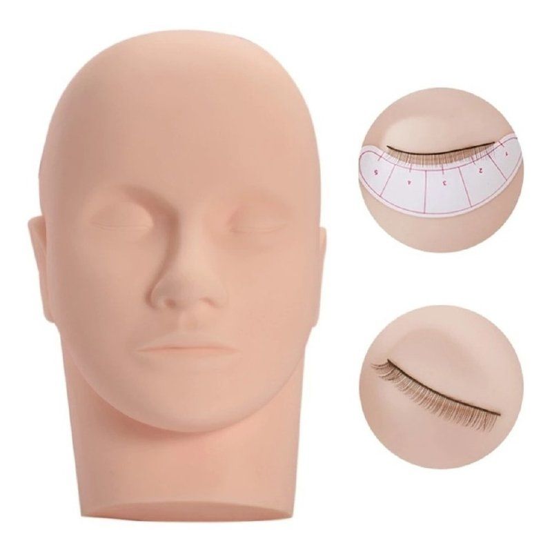U BUY - Cabeza De Práctica Para Extensión De Pestañas.