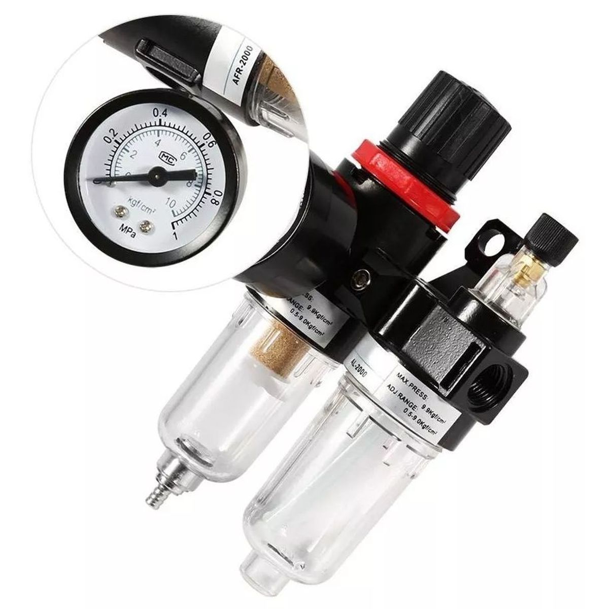 KUANGYE - Filtro Regulador De Aire Para Compresor