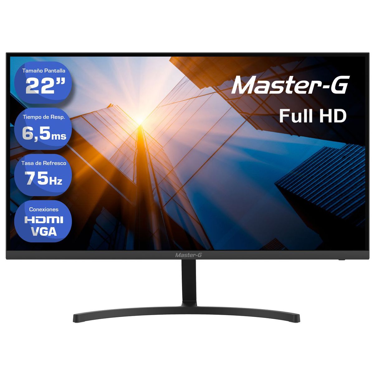 MASTER G - Monitor de PC 22" Full HD 75 Hz MGME2210