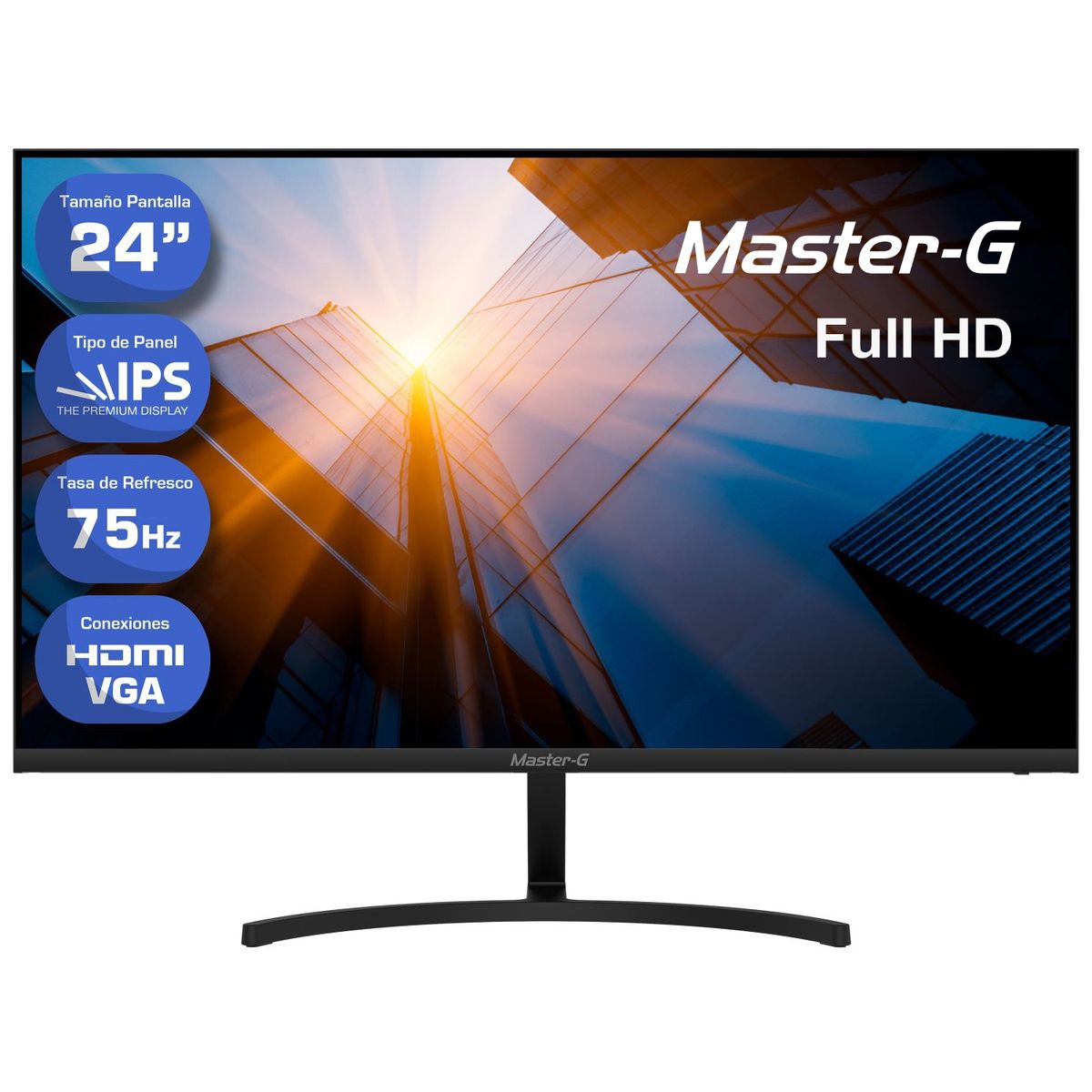 MASTER G - Monitor de Oficina 24" Full HD IPS 75 Hz MGME2410