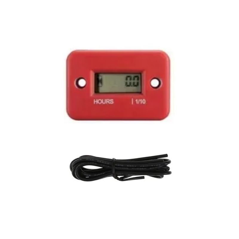 GENERICO - Horometro 12v Contador De Horas Para Motos ROJO