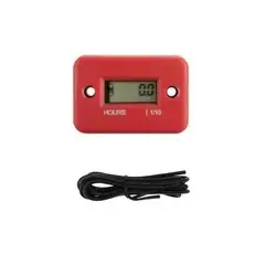 GENERICO - Horometro 12v Contador De Horas Para Motos ROJO