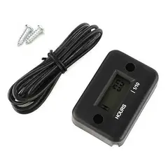 GENERICO - Horometro 12v Contador De Horas Para Motos NEGRO