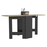 Mesa Abatible - Negro Café Claro 78.6x60x31.3 cm