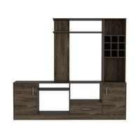 Estante TV 60"" Bar Incluido Fm-001O - Cafe Oscuro