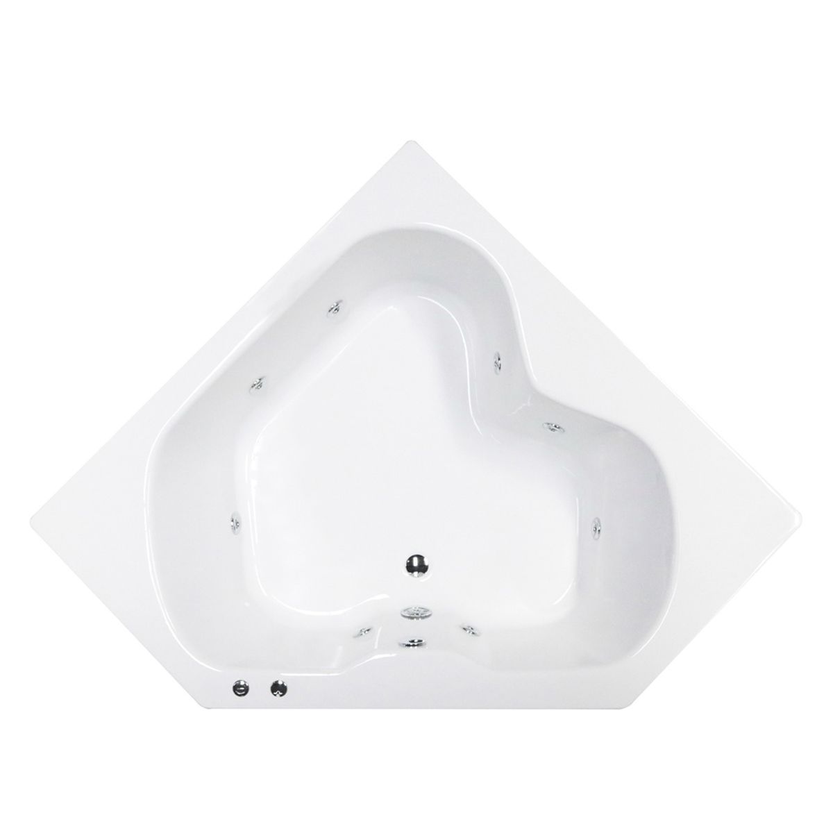 BUCK Y BUCK - Tina de Hidromasaje (150x150x45cm) 8 Inyectores, Motor Derecha