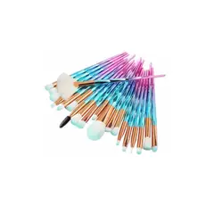 GENERICO - Set De 20 Brochas Y Pinceles De Maquillaje Diamante