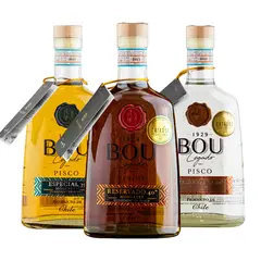 BOU - PACK MIX X 3 PISCOS LEGADO VARIEDAD