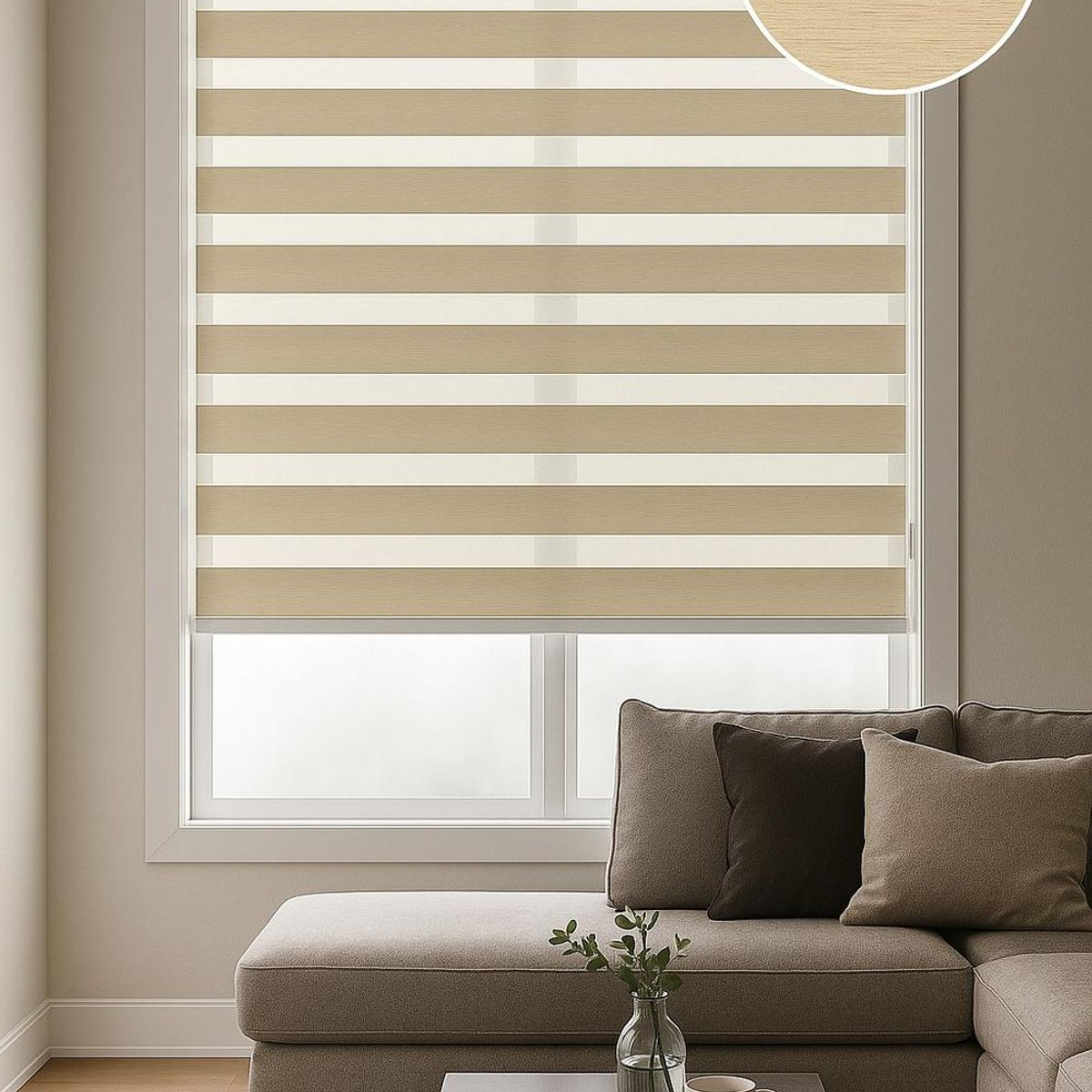 CLEMS CORTINAS - Cortina Roller Duo 075X120 Lino