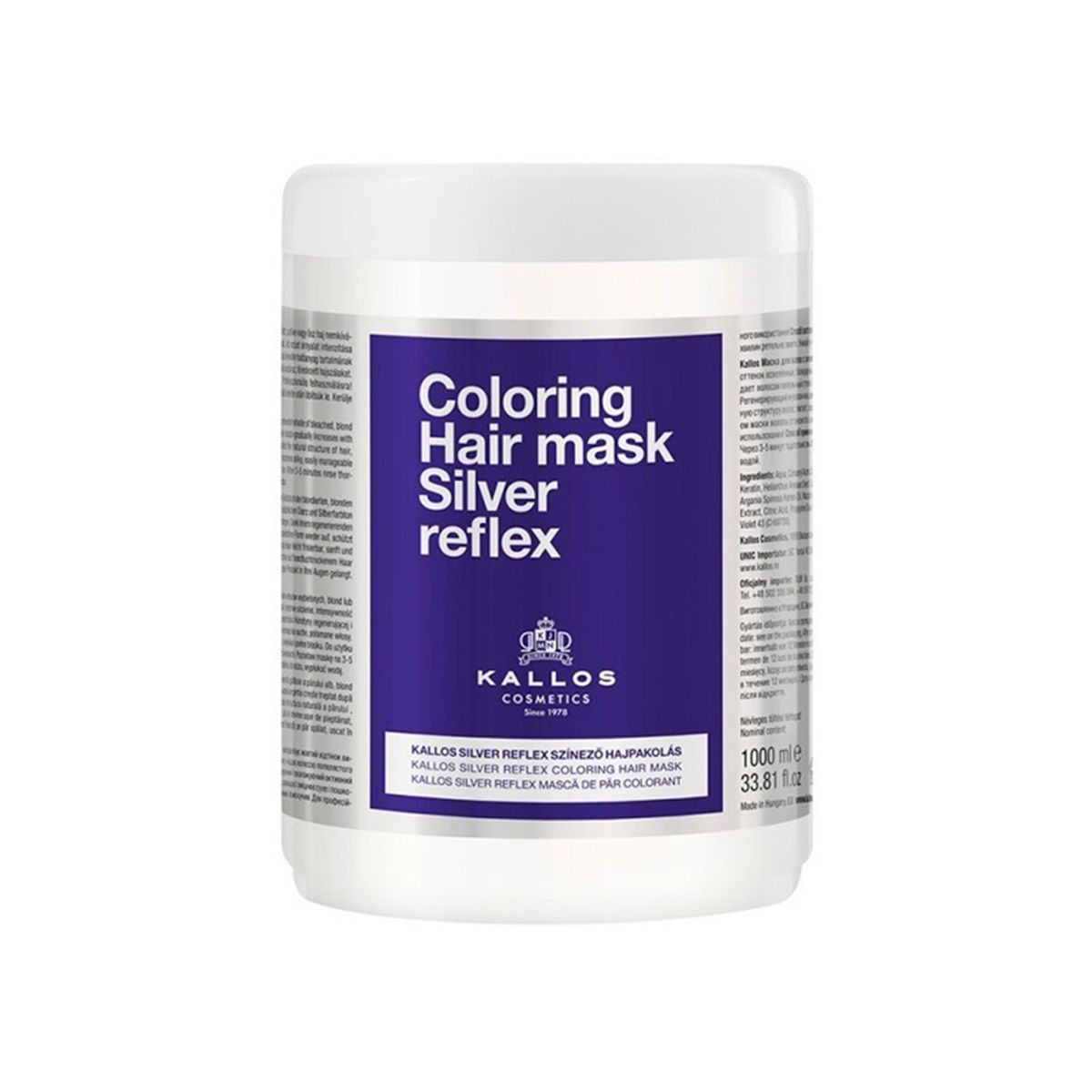 KALLOS - KALLOS - Coloring Max Silver Reflex 1000ml.