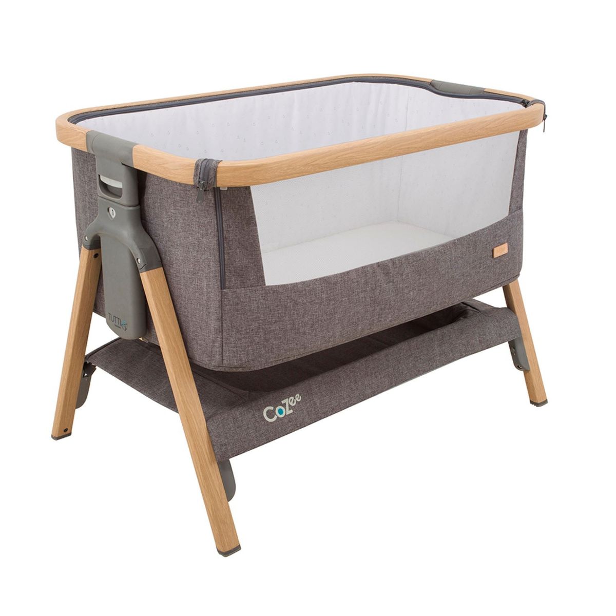 TUTTI BAMBINI - Cuna colecho Cozee color roble grafito