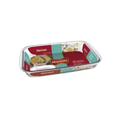 GENERICO - X6 Asadera Marinex Rectangular Vidrio Templado 3500ml