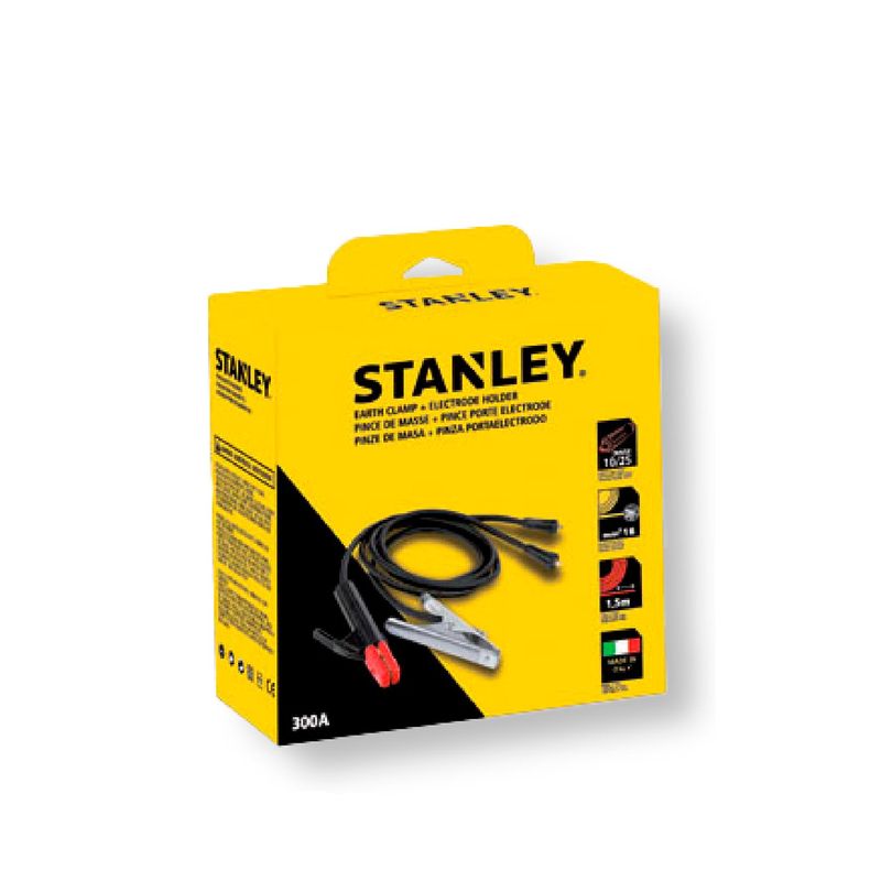 STANLEY - Kit Portaelectrodos + Grampa a tierra 10/25 STANLEY