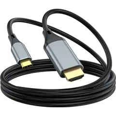 GENERICO - Cable Tipo C A Hdmi 4k Uhd 3840p Cable Hdmi 2 Metros Cables