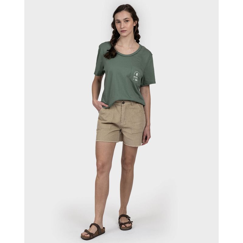 GNOMO - Polera Algodón Orgánico P-15 Mujer Green Gnomo
