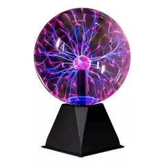 GENERICO - Lampara Veladores Plasma Energia Tactil Bola Rayos Velador