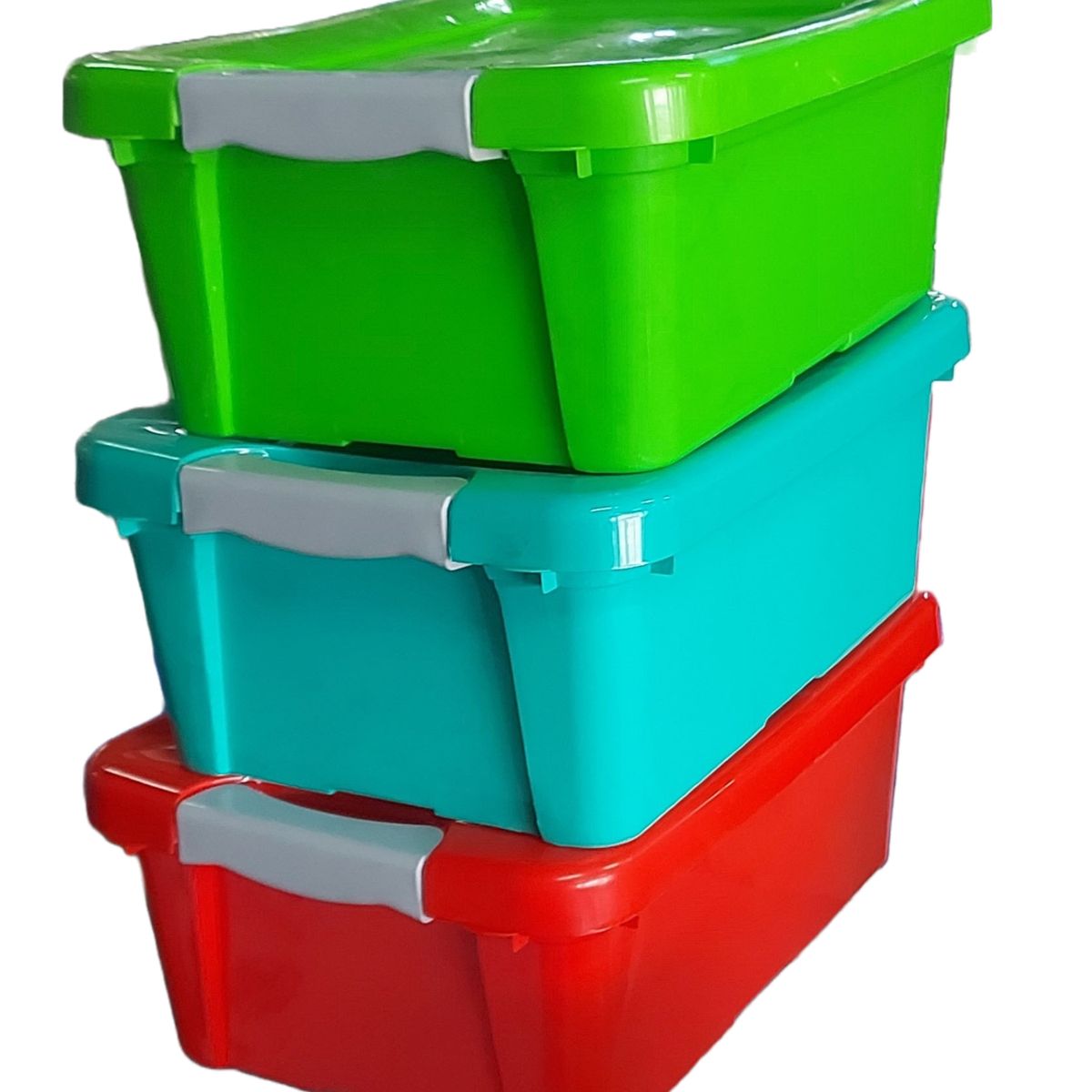 GENERICO - set 10 cajas almacenamiento 10 litros color