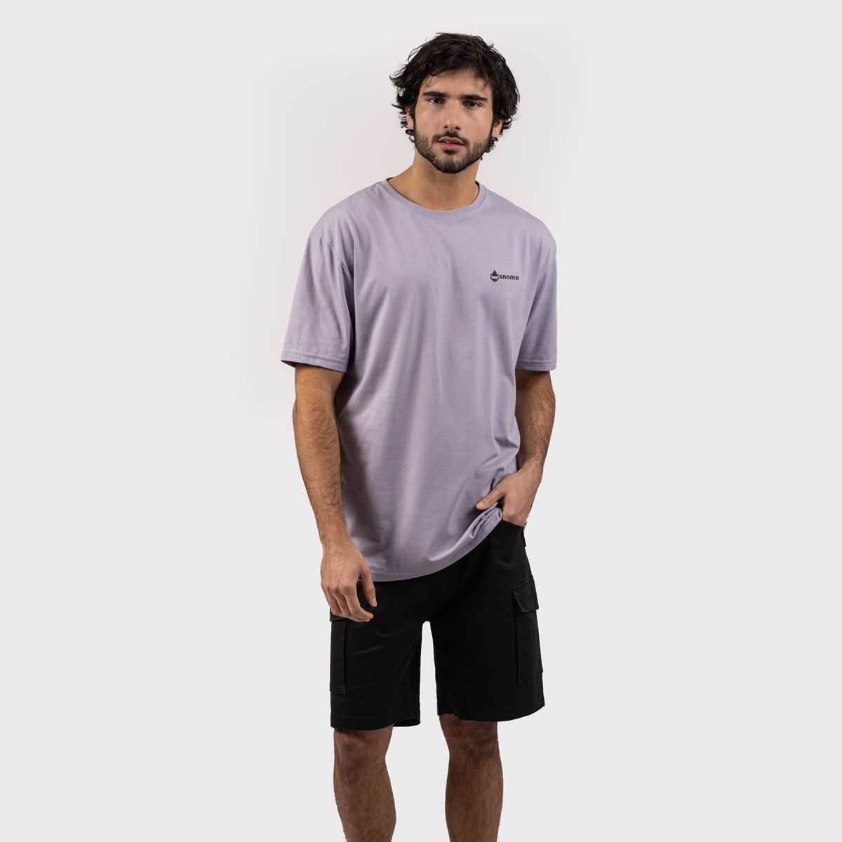 GNOMO - Polera Eco B-4 Hombre Lilac Gnomo
