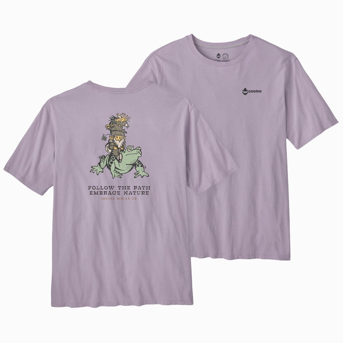 GNOMO - Polera Eco B-4 Hombre Lilac Gnomo