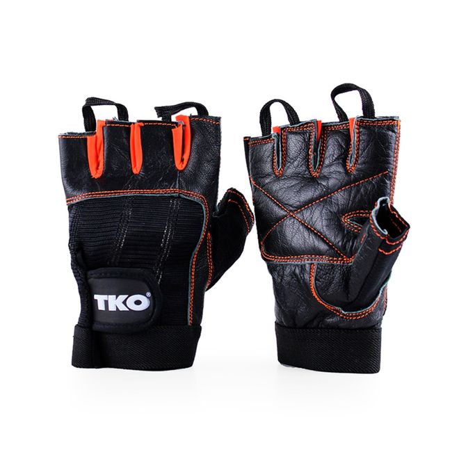TKO - Guantes de entrenamiento L negro-naranjo TKO
