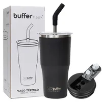 Termo CafeMug Buffer Vaso Termico600ml Sellable - Negro
