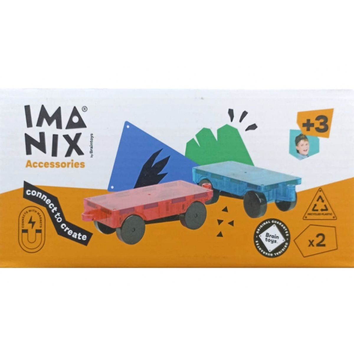 BRAINTOYS - BRAINTOYS IMA-CC2 IMANIX 2 CARS SET