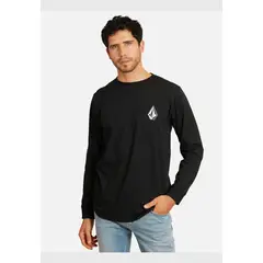 VOLCOM - Polera Iconic Stone Lst Hombre Negro