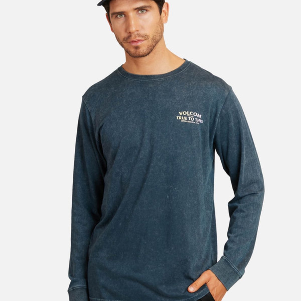VOLCOM - Polera Yamate Acid Lst Hombre Azul