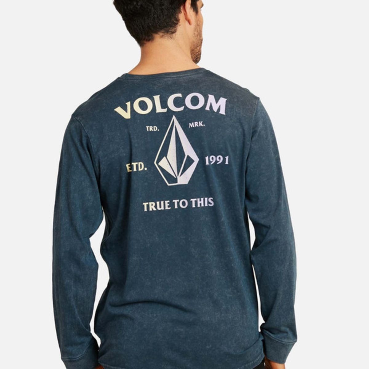 VOLCOM - Polera Yamate Acid Lst Hombre Azul