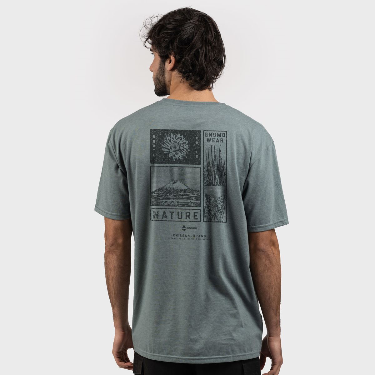 GNOMO - Polera Eco M-6 Hombre Indigo Gnomo