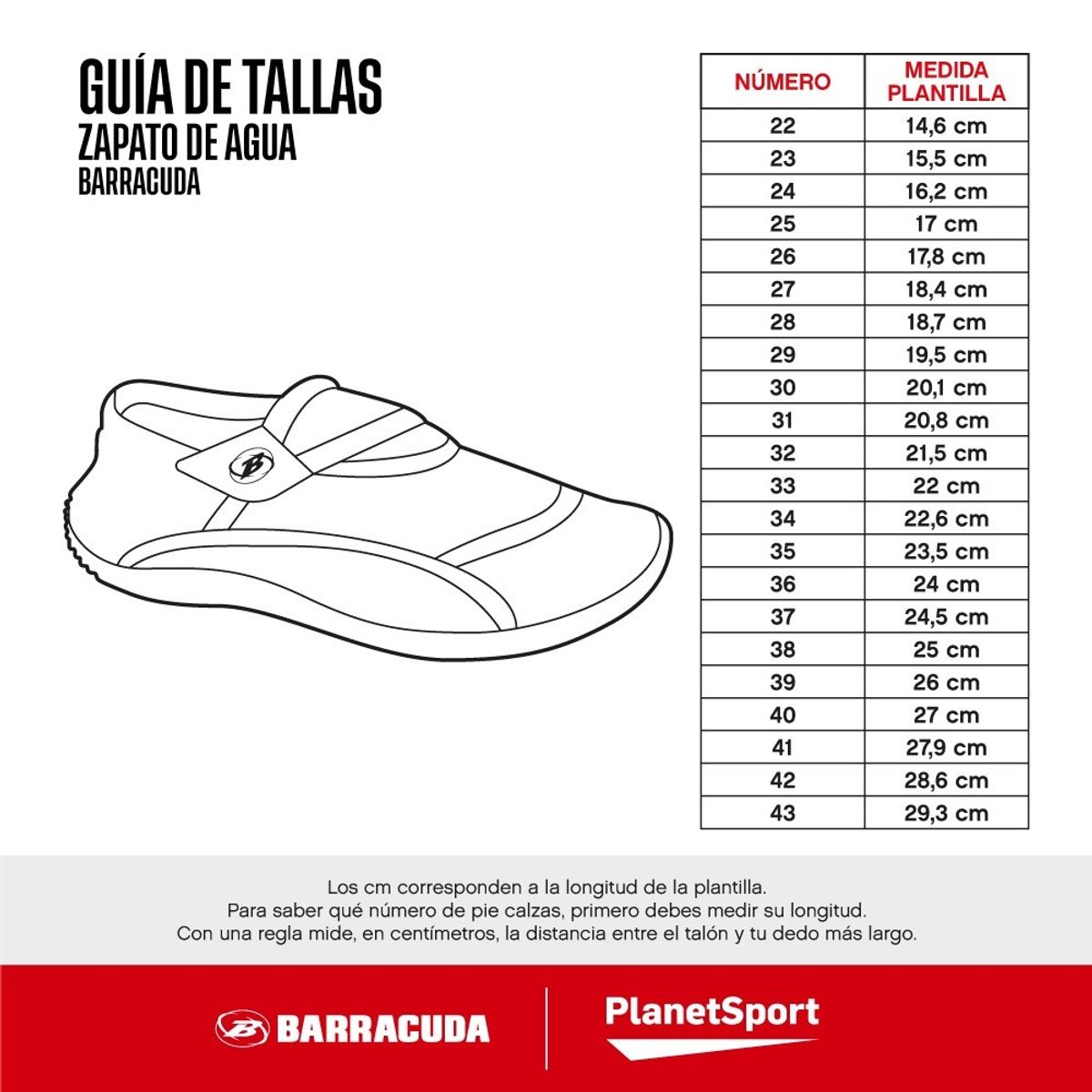BARRACUDA - ZAPATO DE AGUA BARRACUDA AQUASHOES LI-NG 44