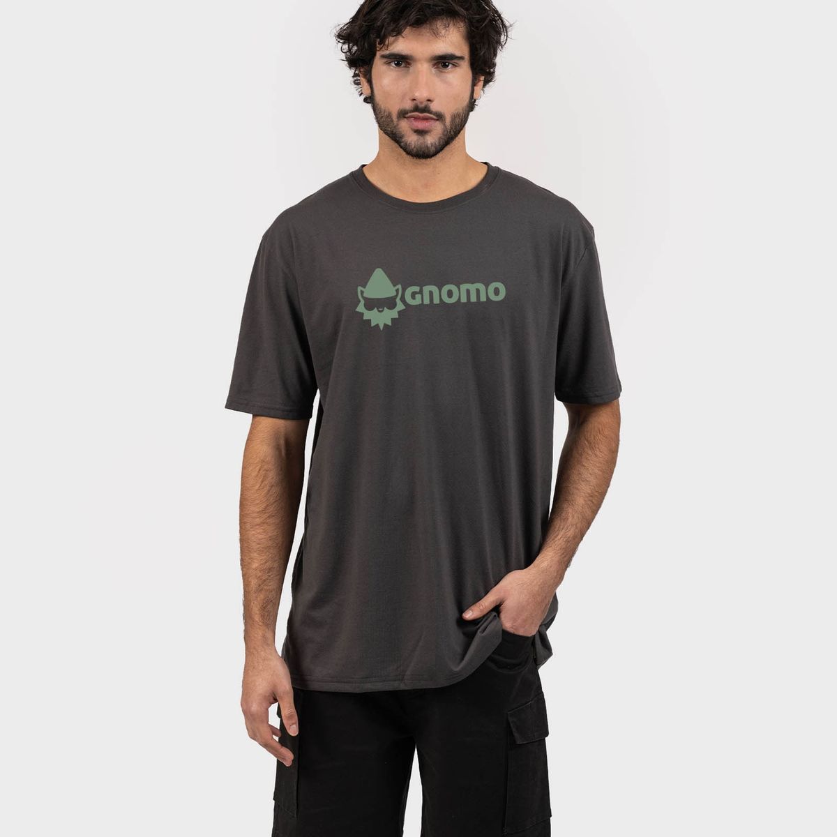 GNOMO - Polera Eco F-10 Hombre Graphite Gnomo