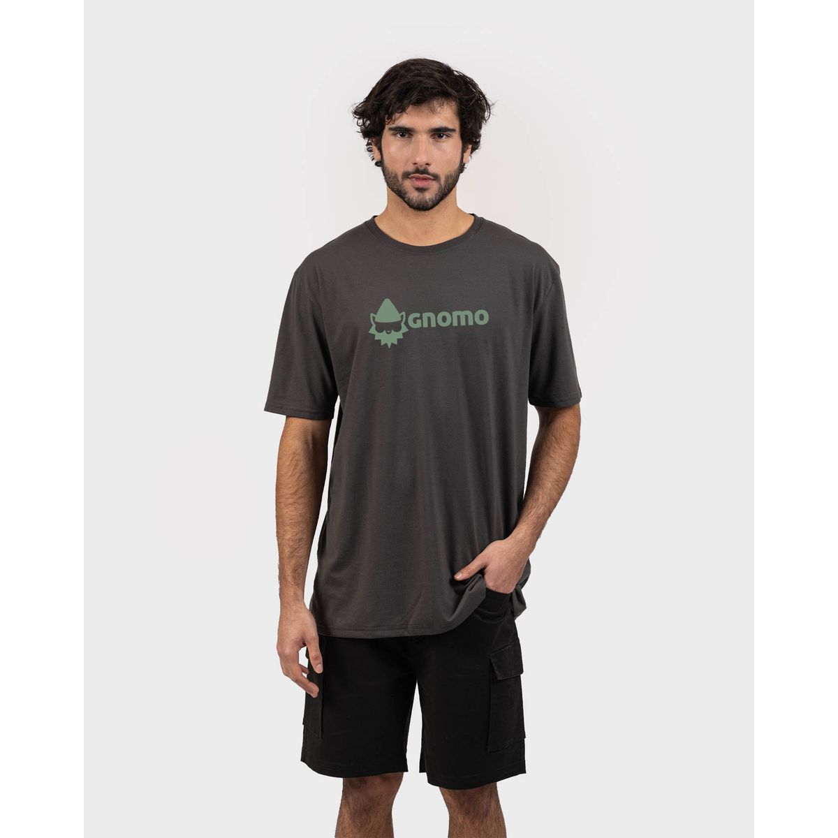 GNOMO - Polera Eco F-10 Hombre Graphite Gnomo