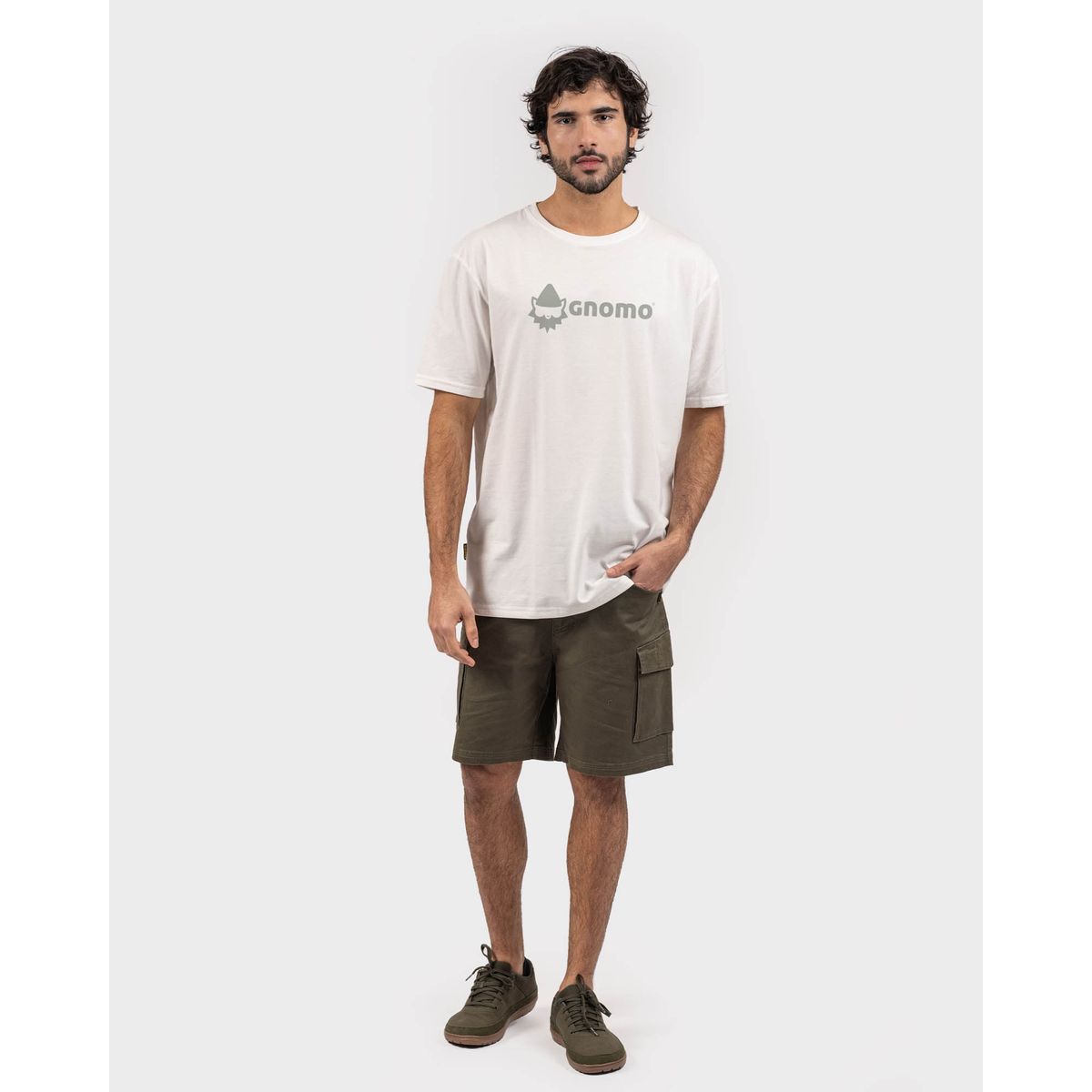 GNOMO - Polera Eco F-10 Hombre White Gnomo