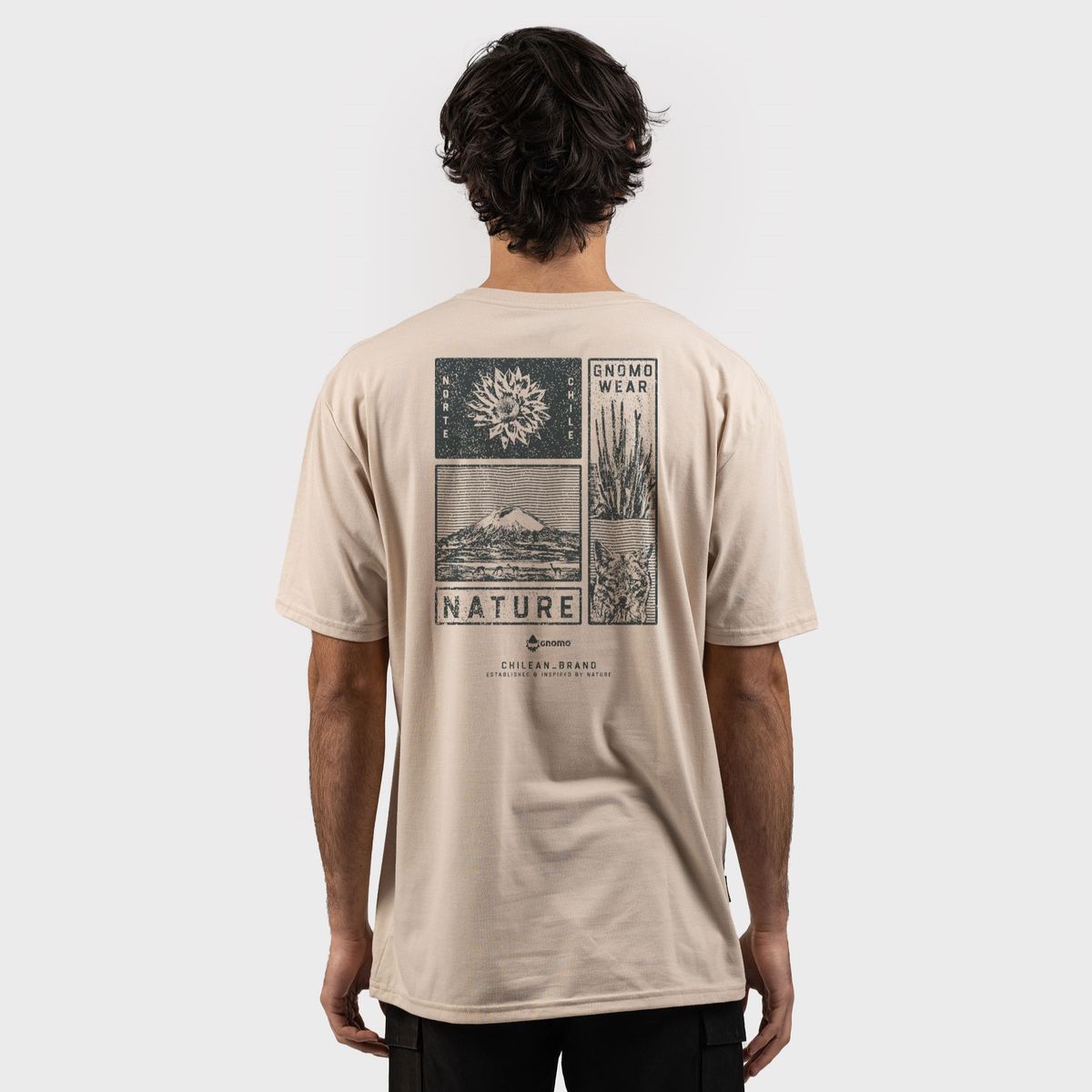 GNOMO - Polera Eco M-6 Hombre Beige Gnomo