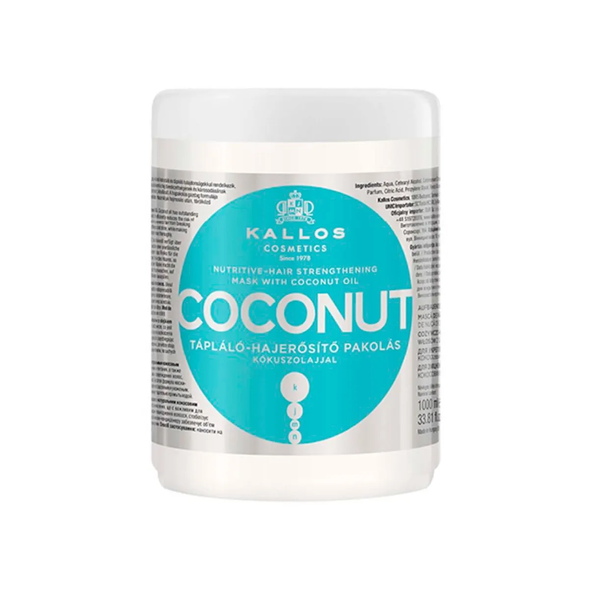 KALLOS - KALLOS - Hair Mask COCONUT 1000ml.