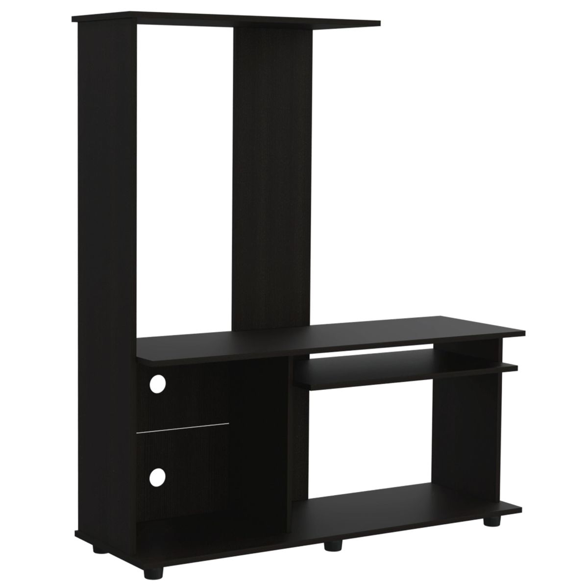 FMFURNITURE - Estante 50" Con 5 Repisas Fm-005N - Negro