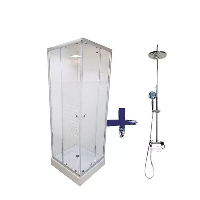 DECHAUS - Shower Door Cuadrado 70×70  columna Ducha