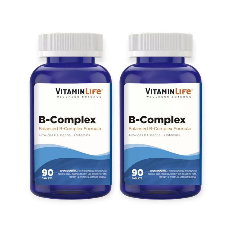 VITAMIN LIFE - PACK 2 B-COMPLEX 180 TABLETAS EN TOTAL VITAMINLIFE