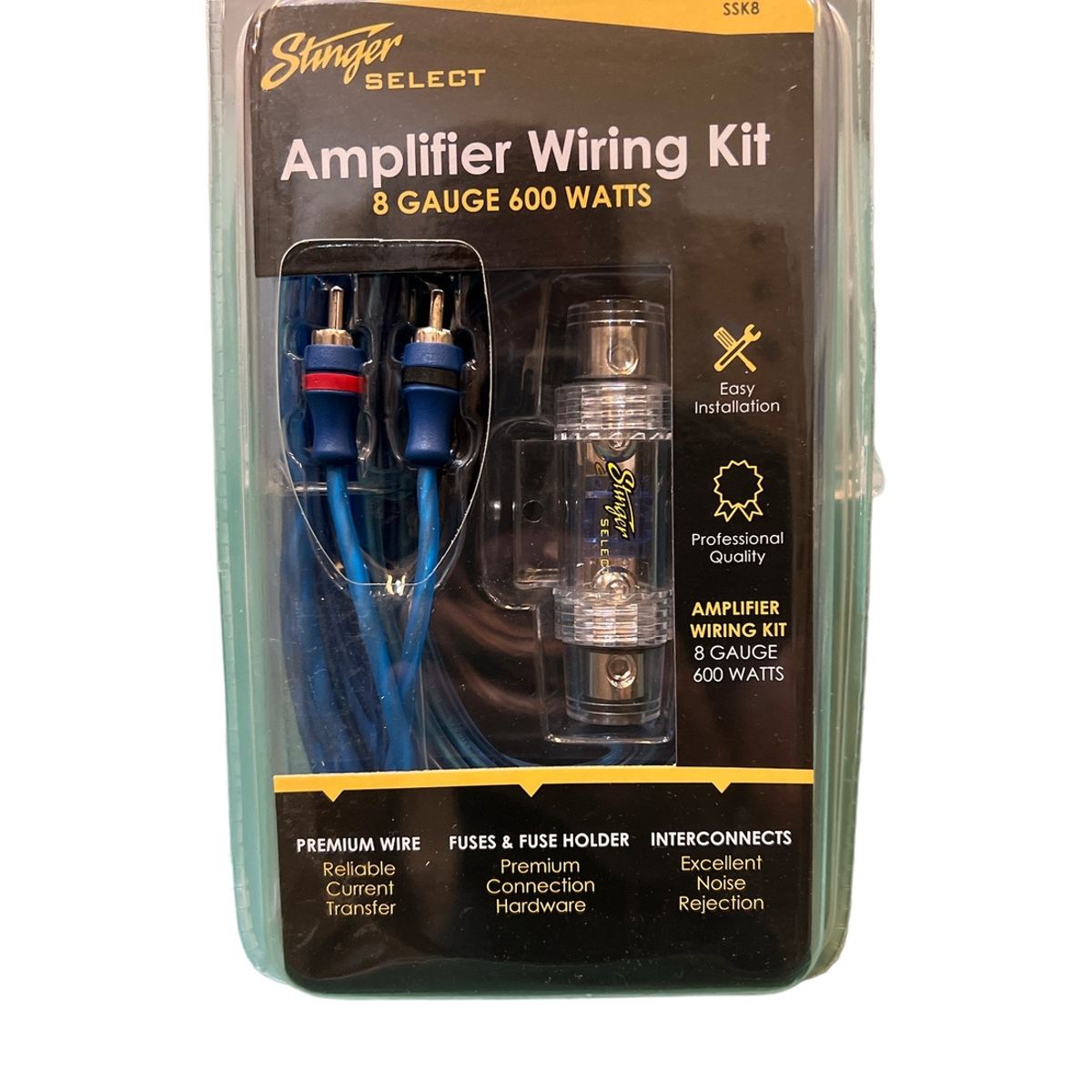 GENERICO - Kit De Cables Instalacion Stinger Ssk8 De 8 Gauge GENERICO