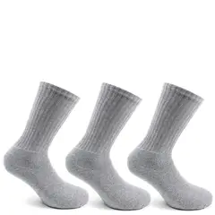 PERUGGI - Calcetín Algodón Deportivo Tri-Pack Gris