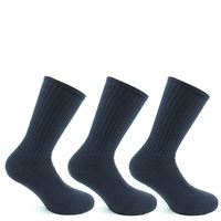 Calcetín Algodón Deportivo Tri-Pack Azul