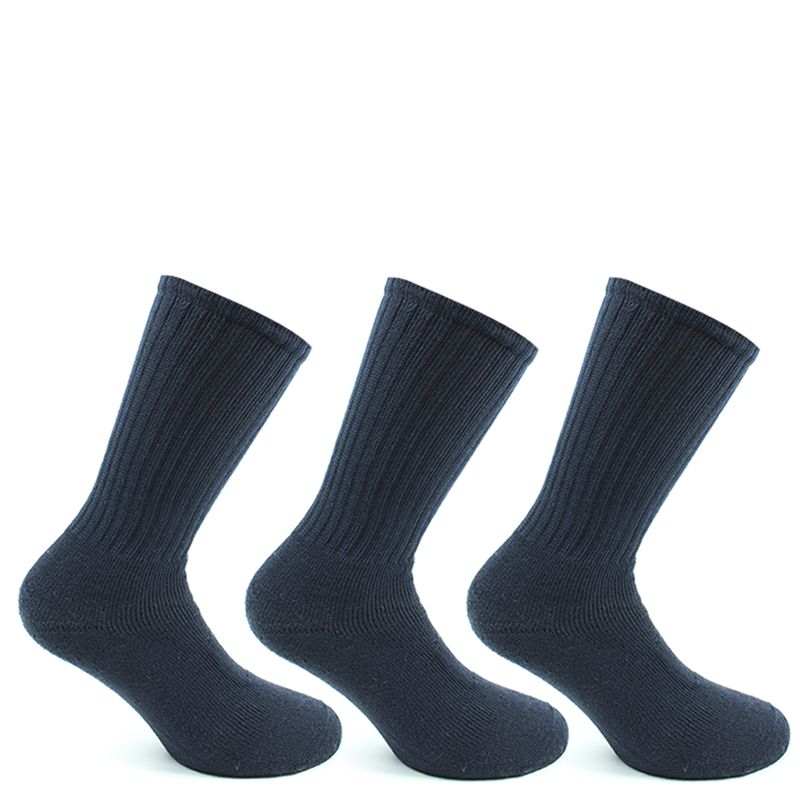 PERUGGI - Calcetín Algodón Deportivo Tri-Pack Azul Peruggi