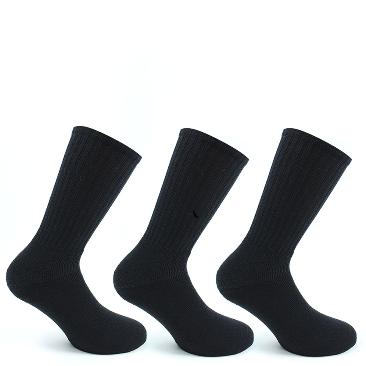 PERUGGI - Calcetín Algodón Deportivo Tri-Pack Negro Peruggi