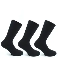 PERUGGI - Calcetín Algodón Deportivo Tri-Pack Negro