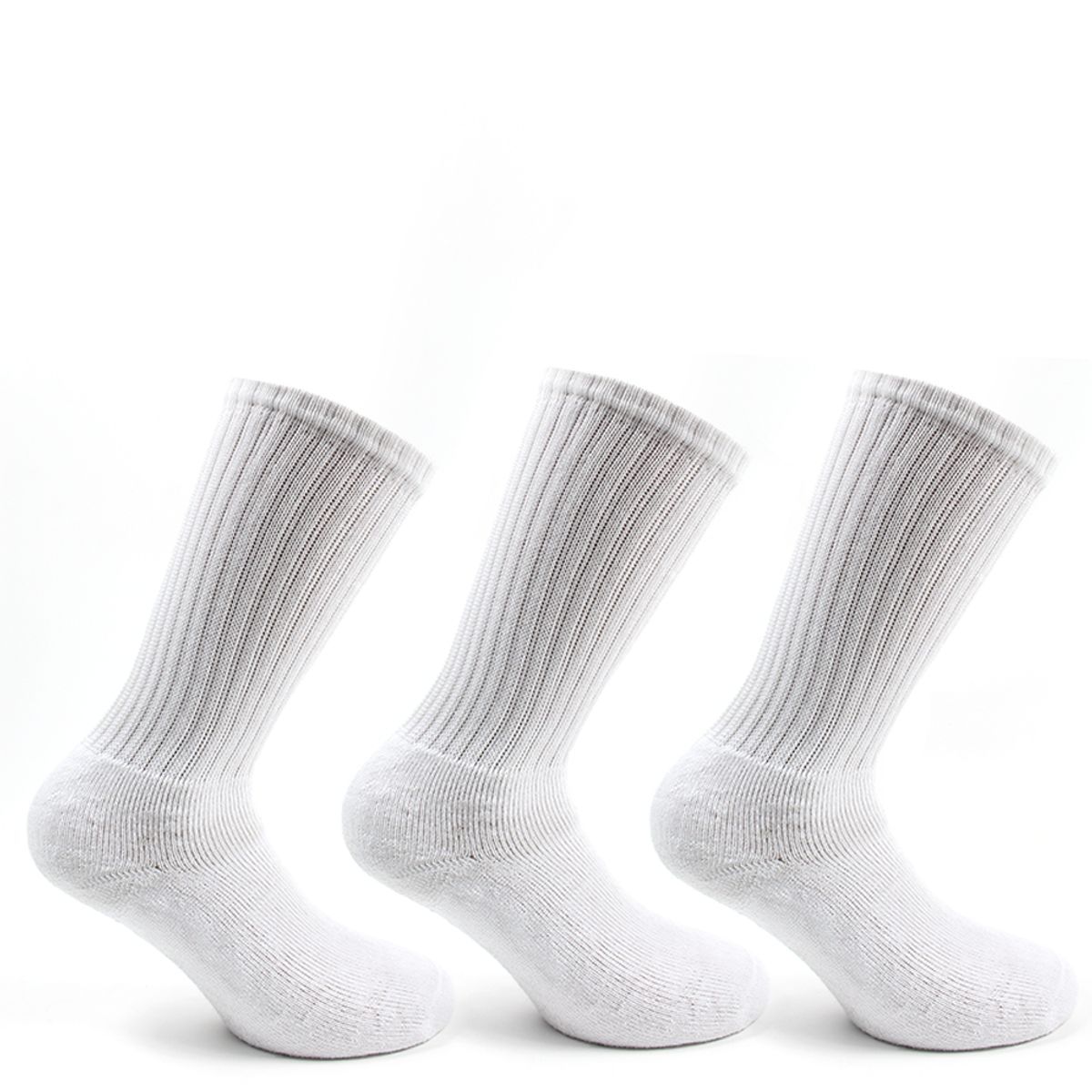 PERUGGI - Calcetín Algodón Deportivo Tri-Pack Blanco Peruggi